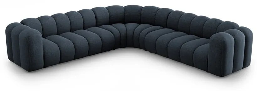 Modrá ženilková modulárna rohová pohovka Lupine – Micadoni