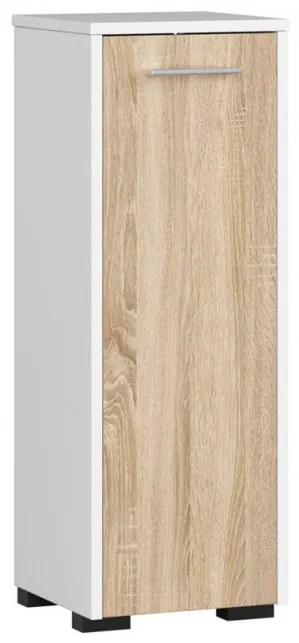 Kúpeľňová skrinka FIN S30 1D biela / sonoma