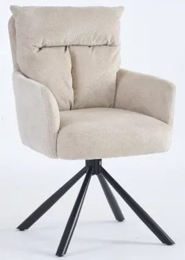 Jedálenská stolička Stephanie, béžová látka%