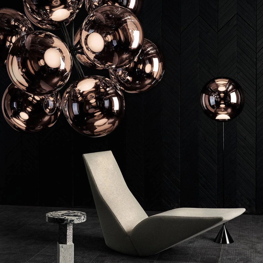 Tom Dixon Globe Burst luster, medená