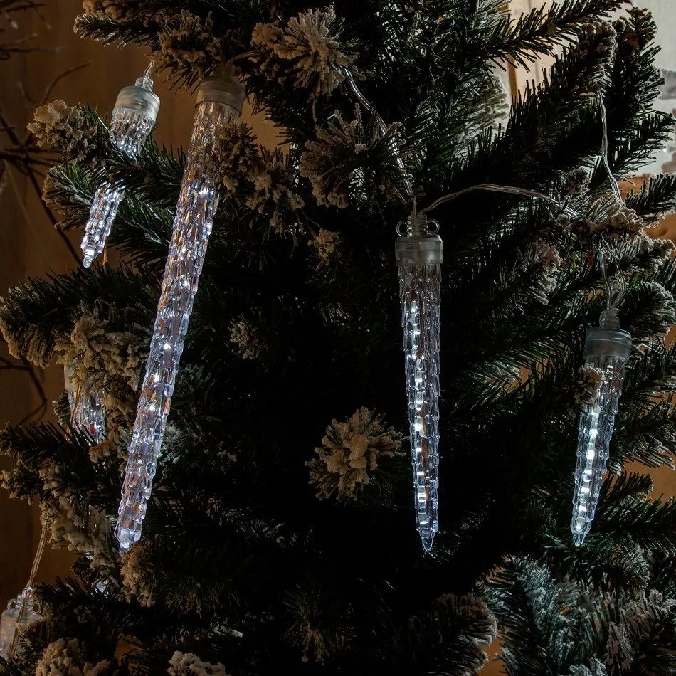 DECOLED Světelné rampouchy do interiéru, 10 ks