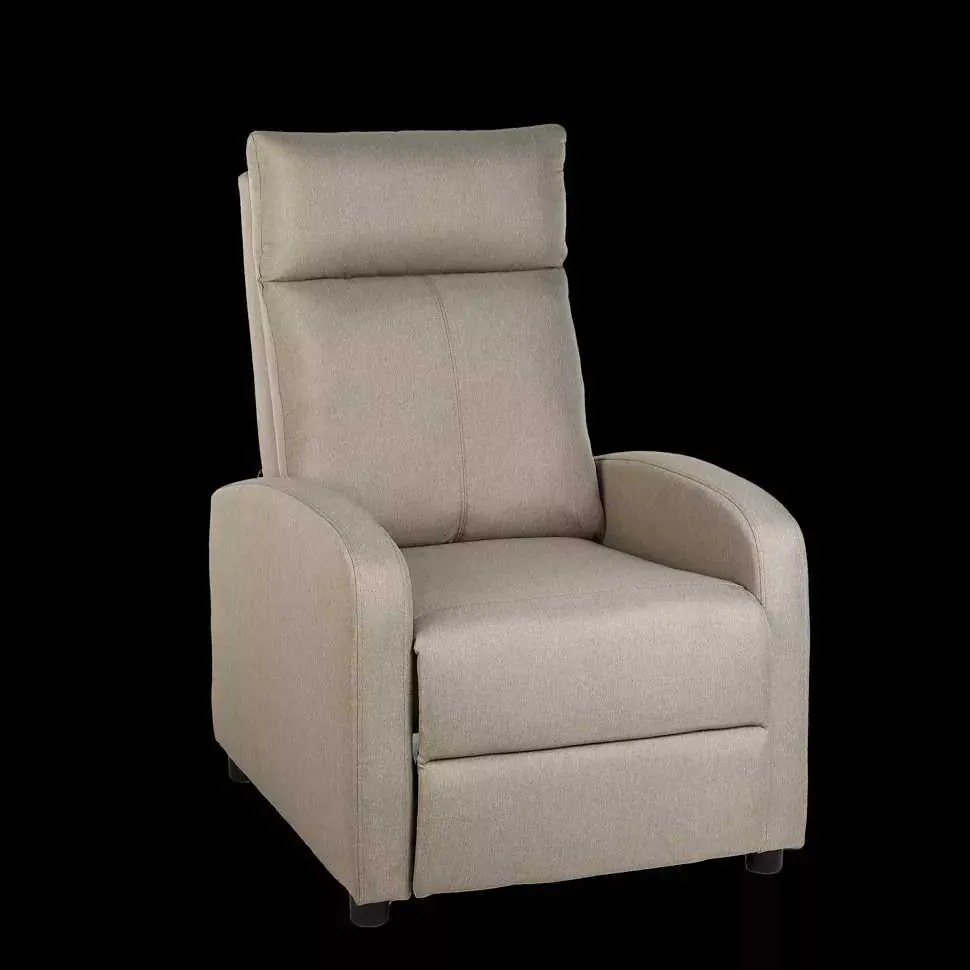 LuxuryForm DESIGN Televízne kreslo RUFO s polohovaním - béžové