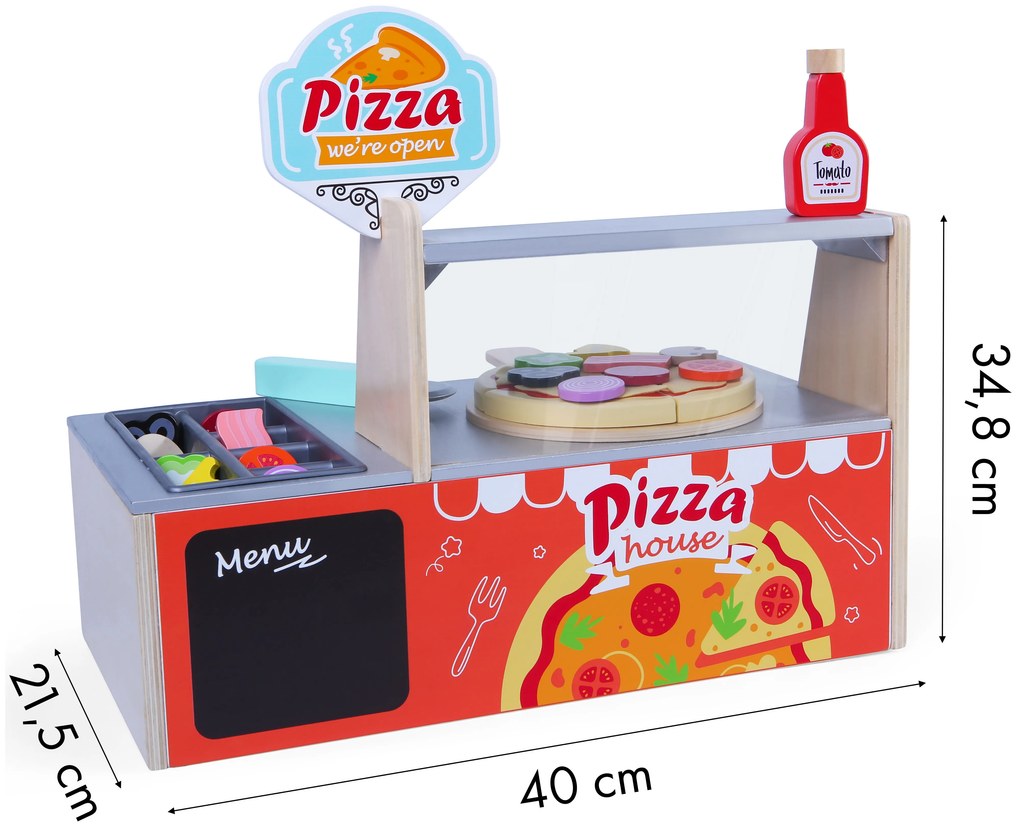 Drevené príslušenstvo k peci na pizzu ECOTOYS