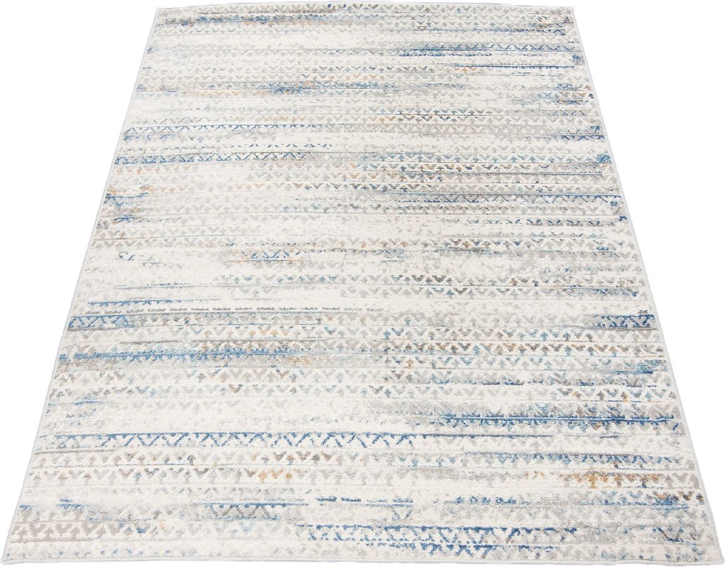 TA Koberec G494B BIELA/D_MODRÁ PORTLAND HIL Rozmer: 120x170 cm