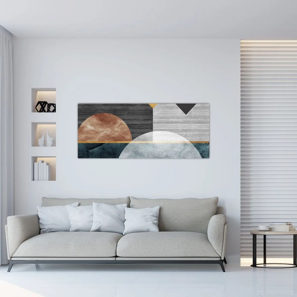 Obraz - Tvary a textúry (120x50 cm)