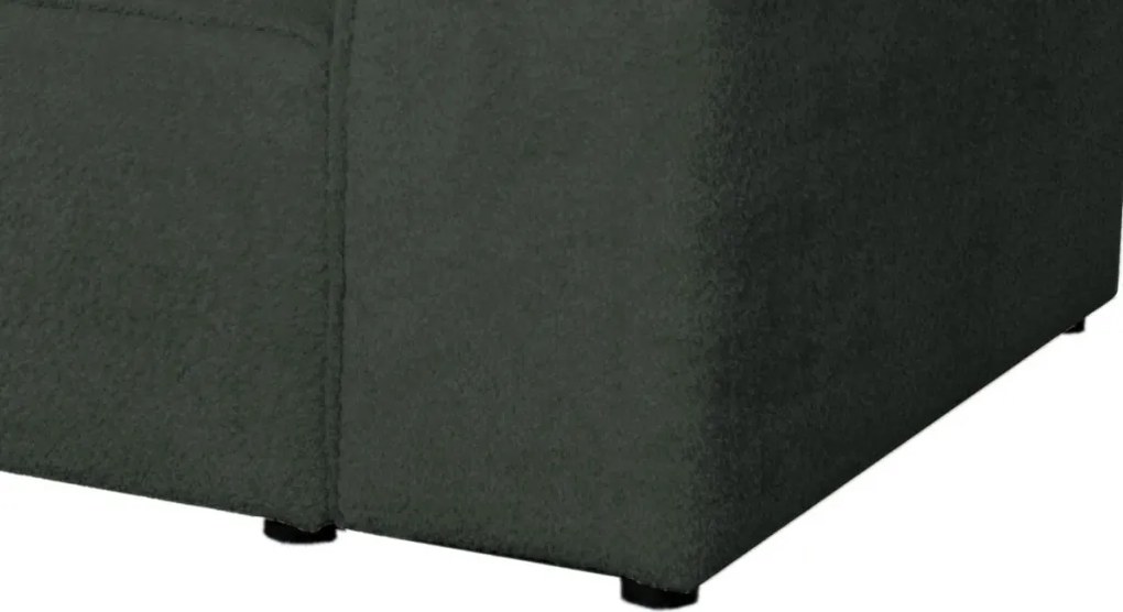 Pohovka John, tmavo zelená látka so štruktúrou