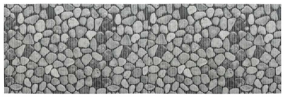 Sivá plastová kúpeľňová predložka 65x200 cm Sassi – Wenko