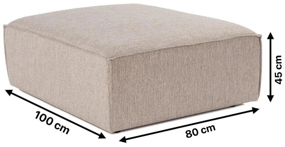 Taburet SORA 100 cm pieskovo hnedý