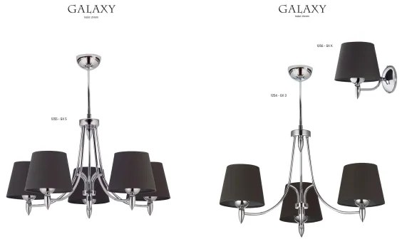 Jupiter 1256 - GX K - Nástenné svietidlo GALAXY 1xE27/60W/230V