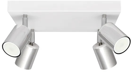 LED Bodové svietidlo TUNE 4xGU10/4,8W/230V matný chróm/biela