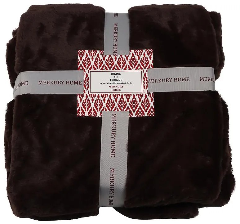 Deka Julius hnedá 170x220 Merkury Home