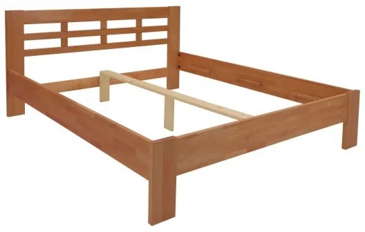 Dvojlôžková posteľ z masívu ANGELA 180x200 cm slivka