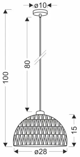 Závesné svietidlo na lanku BALLI 1xE27/40W/230V béžové