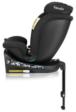 Lionelo - Otočná autosedačka so základňou NAVY i-Size 40-150 cm čierna/ružová