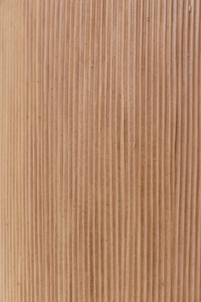 Kvetináč CITY, sklolaminát, výška 80 cm, béžový, vrúbkovaný