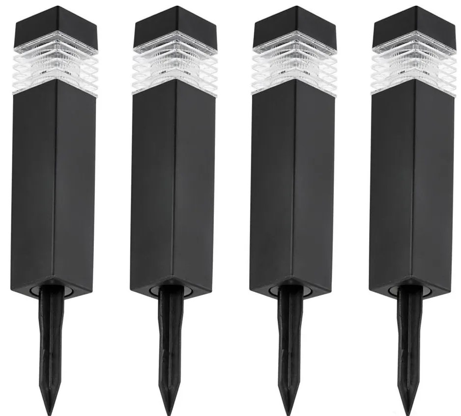 SADA 4x LED Solárna lampa LED/0,06W/1,2V 1xAAA 6000K IP44 100 mAh