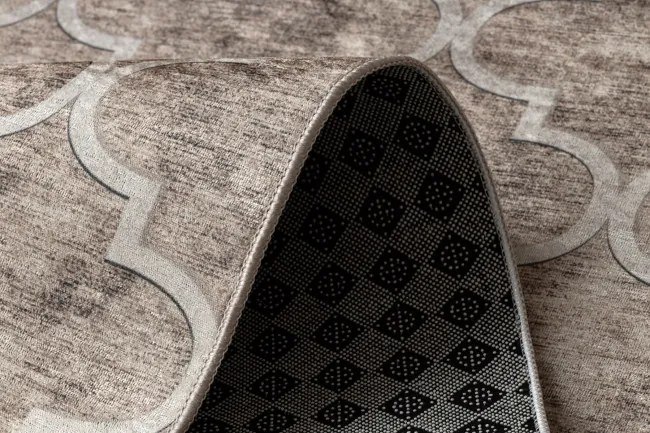 Protišmykový behúň LOTUS CLOVER 60920 melánž béžový