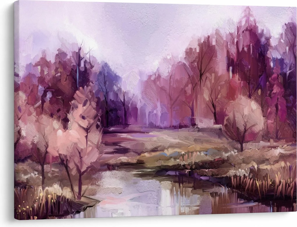 Obraz - Jesenná krajinomaľba (70x50 cm)