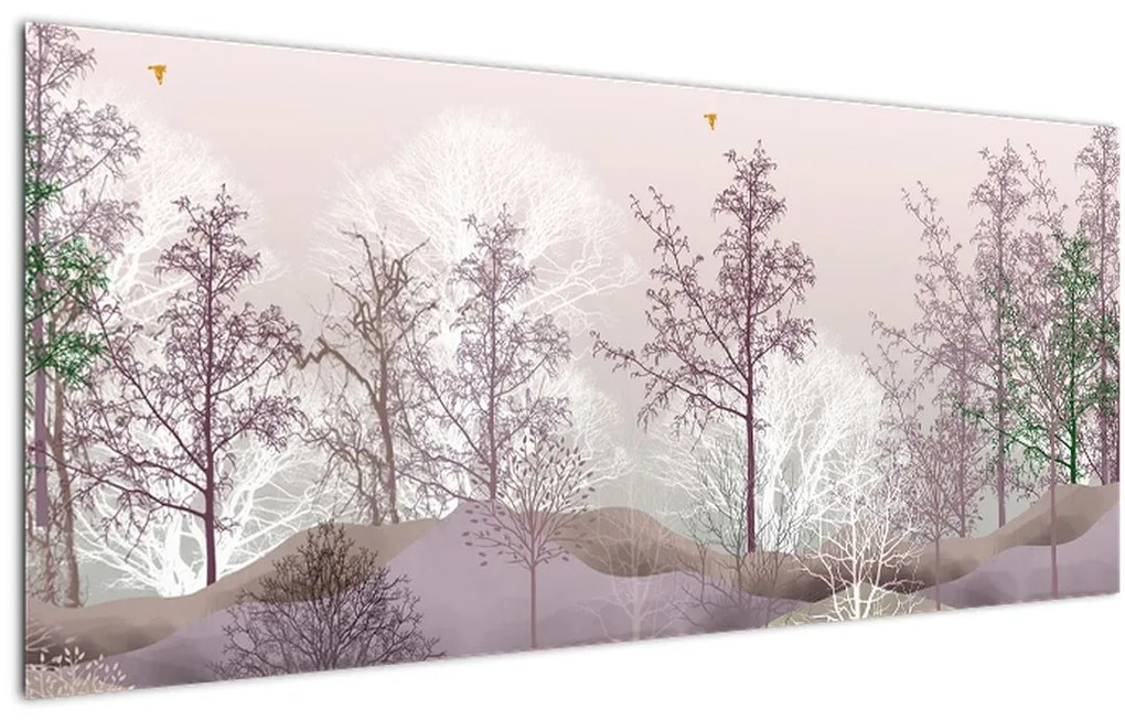 Obraz lesa (120x50 cm)