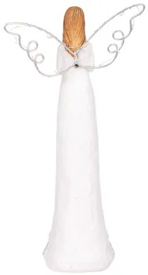 Anjel z polyresinu 26cm LED podsvietené krídla