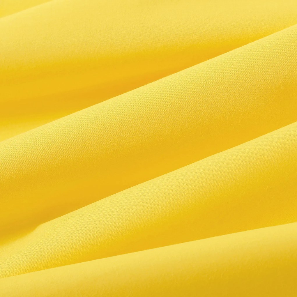Goldea oválny obrus 100% bavlnené plátno - žltý 140 x 220 cm