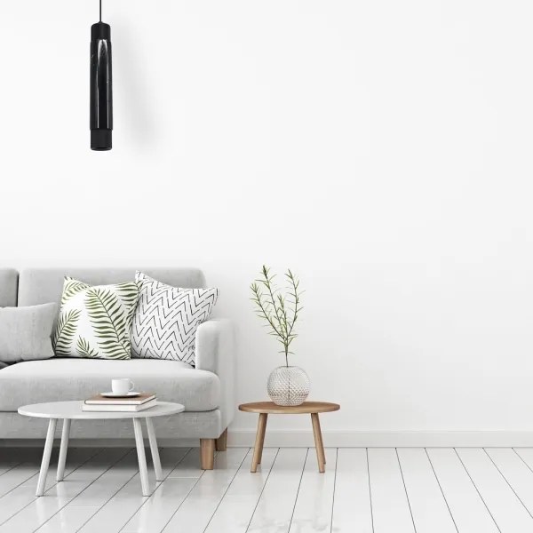 Luster na lanku MARBLE 1xGU10/8W/230V čierna