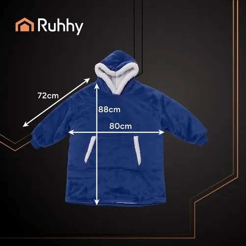 Ruhhy 26147 TV mikina XXL, tmavomodrá
