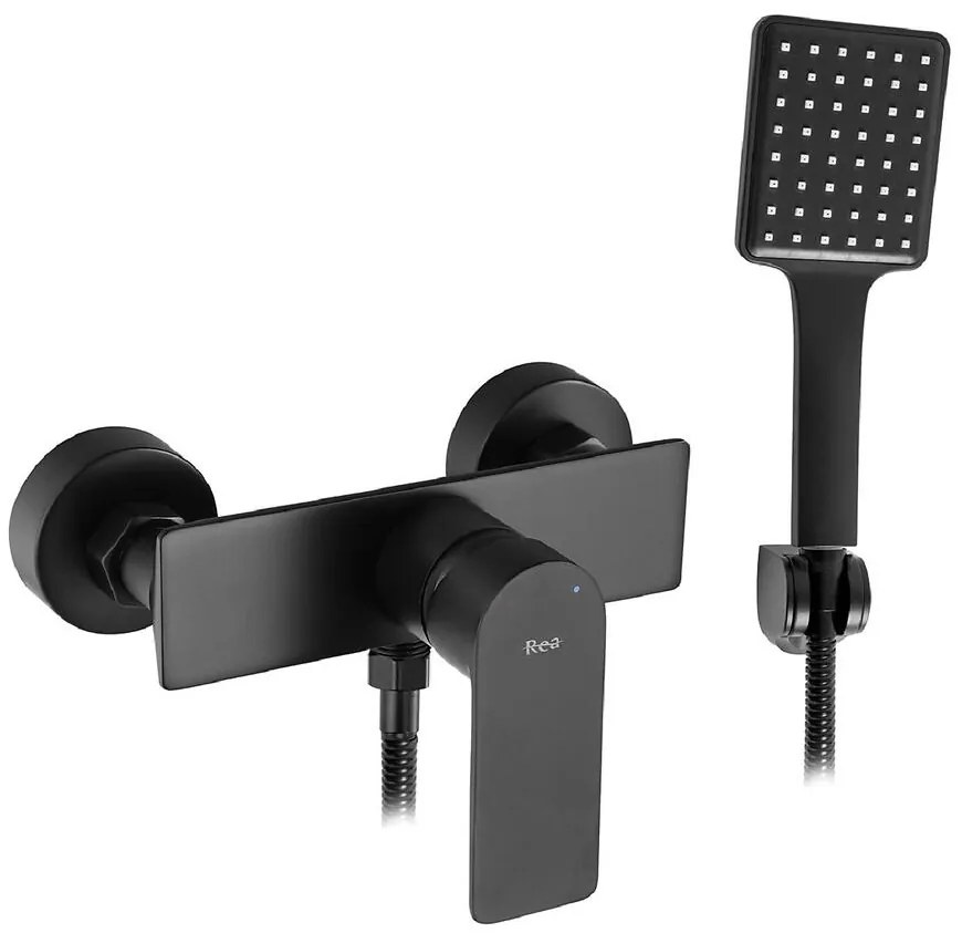 Sprchová batéria s vaňovou sadou Rea Urban čierna
