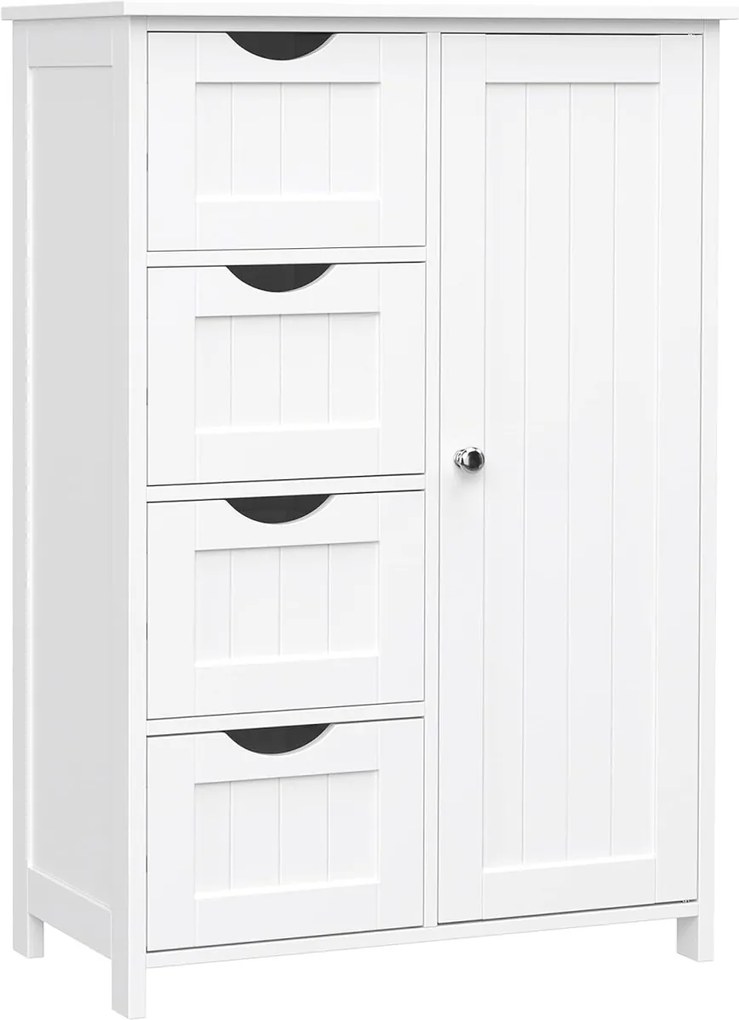 Kúpeľňová komoda LEHAC so zásuvkami, biela