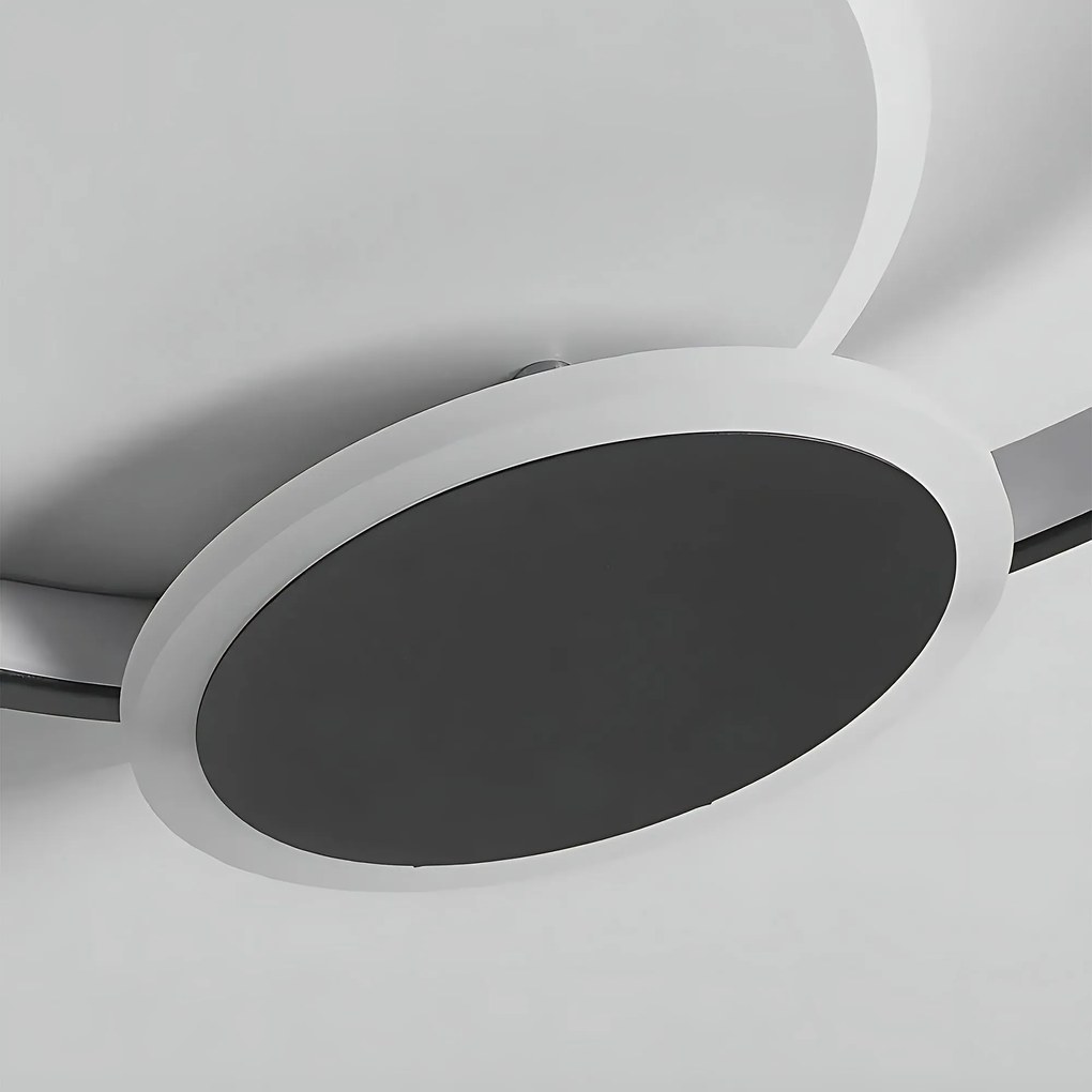 Toolight Toolight, LED stropné svietidlo + diaľkové ovládanie, APP1709-C, čierna, OSW-04038