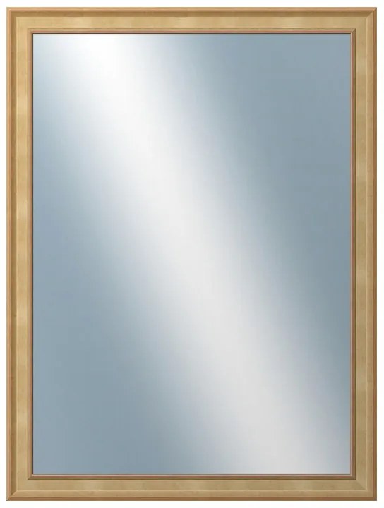 DANTIK - Zrkadlo v rámu, rozmer s rámom 60x80 cm z lišty TOOTH malá zlatá (3161)