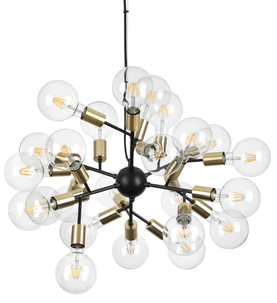 IdealLux 238241 SPARK SP24 závesné svietidlo E27 max 24x60W IP20 čierna