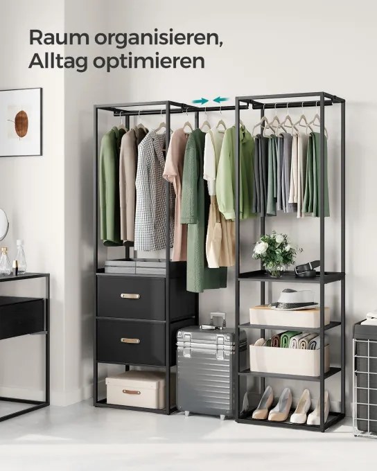 Otvorená šatníková skriňa RGR003B56