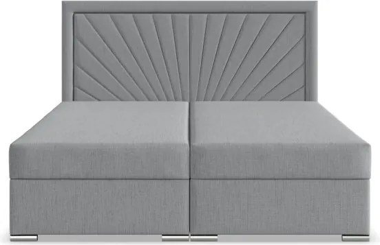Manželská posteľ VICENZA 180×200 cm svetlosivá