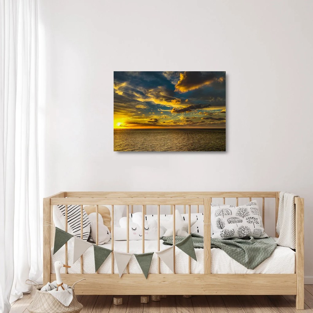 Západ slnka na mori (70x50 cm)