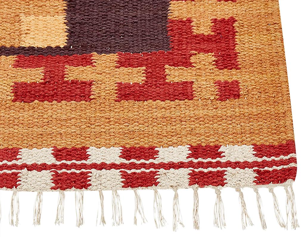 Bavlnený kelímový koberec 80 x 150 cm viacfarebný PARAKAR Beliani