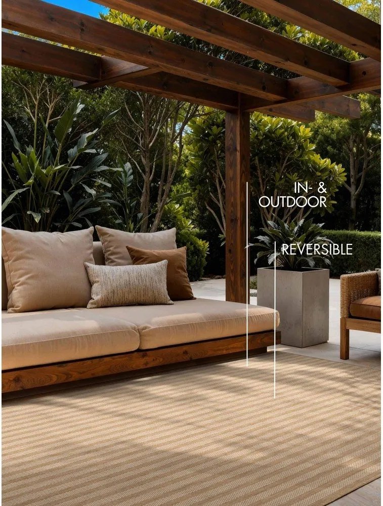 Krémovobiely/v prírodnej farbe vnútorný a vonkajší koberec 200x300 cm Haringey Linley – Ted Baker