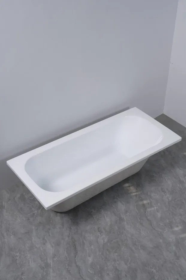 Erga Pureline-O, vaňa 1700x700x400 mm bez nožičiek, biela lesklá, ERG-V07-PURELINE-O-170x070-WH