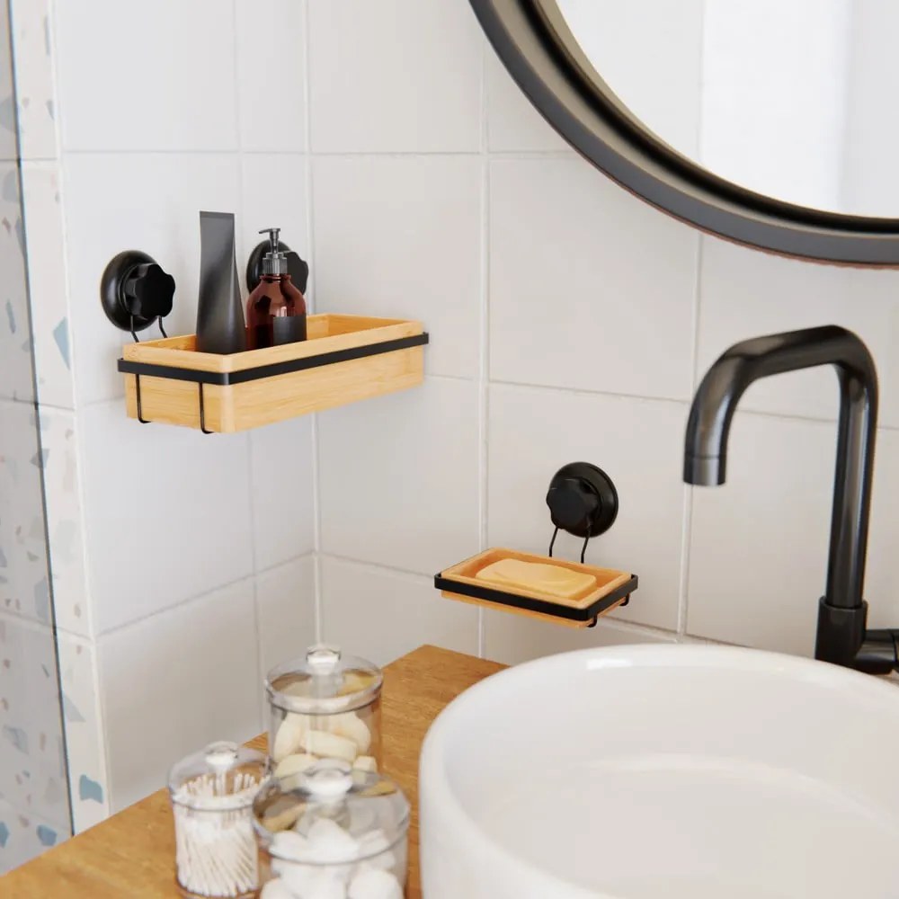 Bambusová samodržiaca nádobka na mydlo Compactor Bestlock SPA
