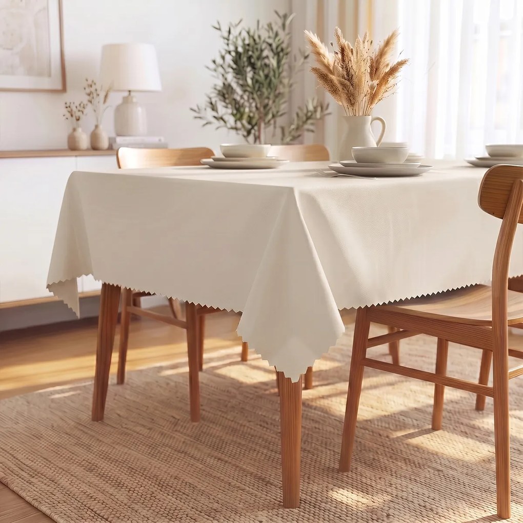 Goldea hranatý teflónový obrus - prírodný 120 x 160 cm