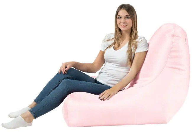 Kreslo Bali ekokoža metalické ružové