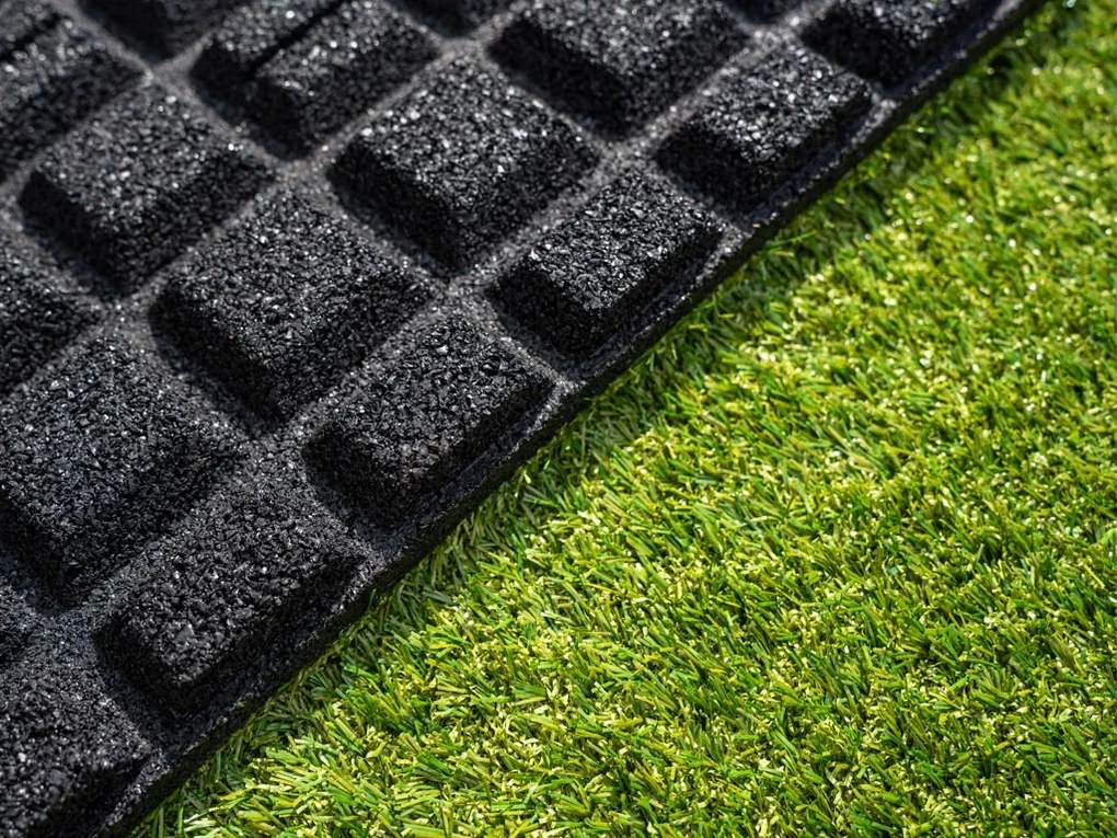 Gumová trávniková dlaždica ASLON 40 x 40 cm, Moss Green