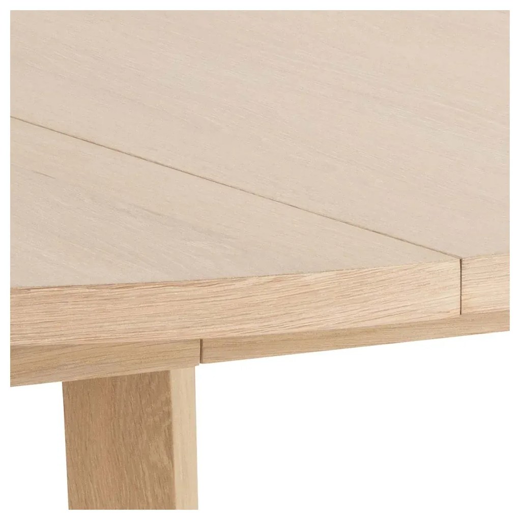 Rozkladací jedálenský stôl A-line 120/220 cm bielený dub