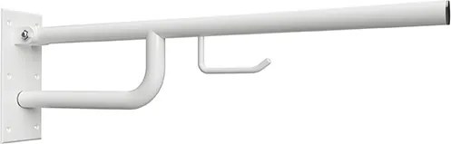 Bemeta Design HELP: Madlo, 760 mm, s držiakom TP, sklopné, bez krytky, biela - 301102774