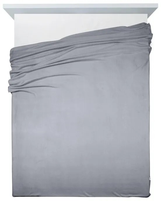 Fleecová deka POLAR 150x200 cm strieborná