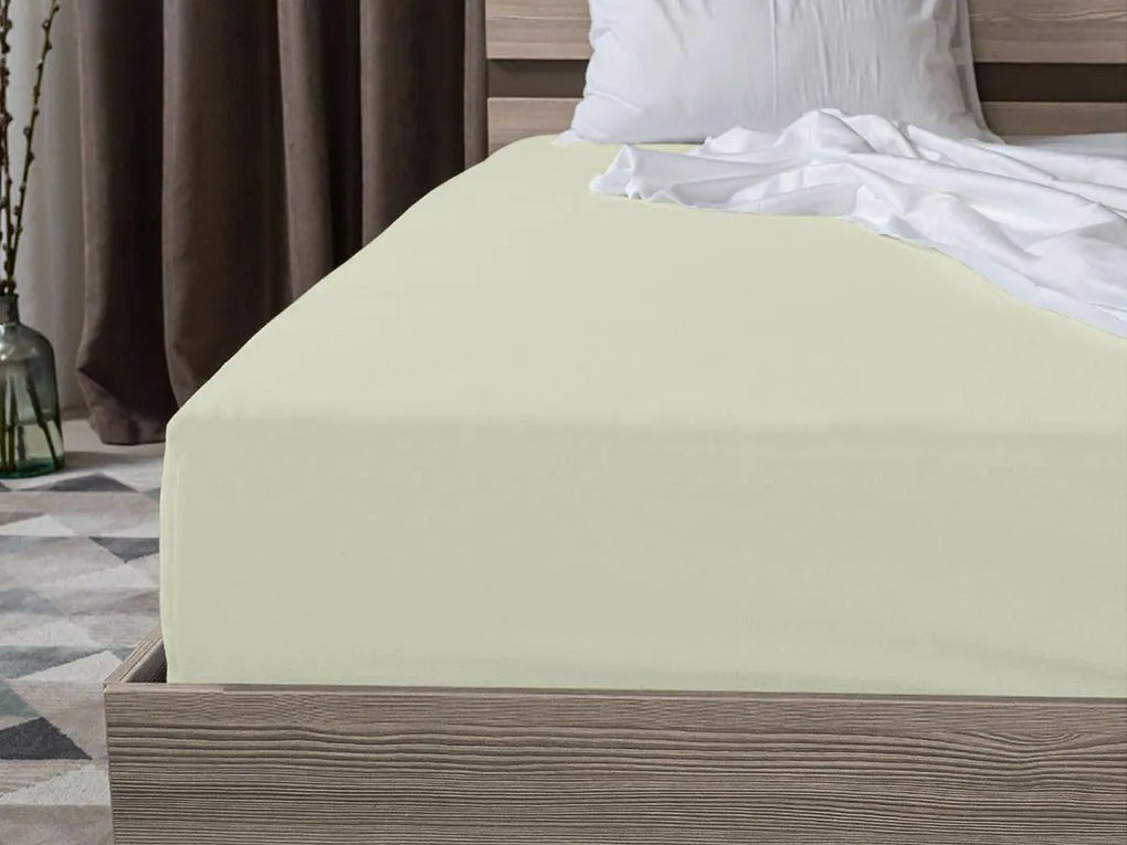 Jersey plachta svetlo krémová 90 x 200 cm