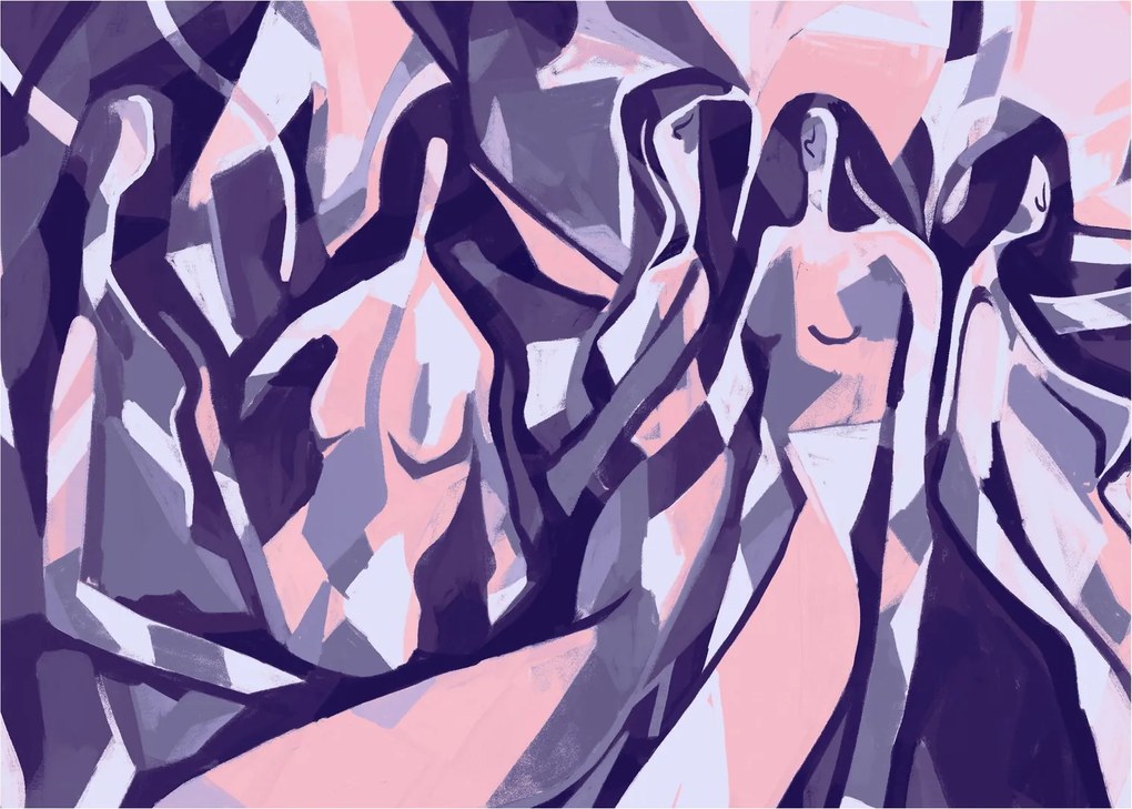 Obraz - Abstraktné ženy (70x50 cm)