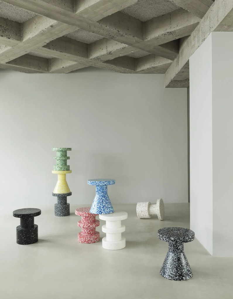 Príručný stolík/stolička Bit Stool Stack – biely