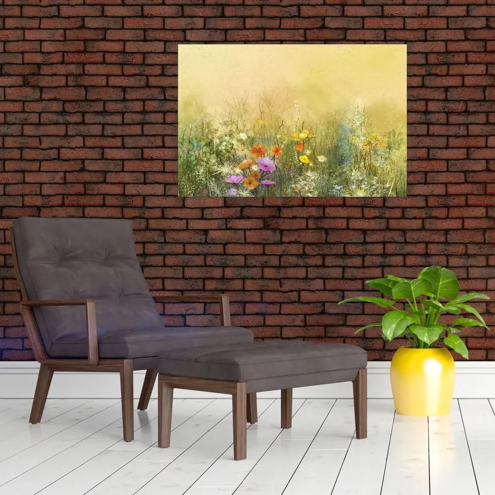 Obraz - Maľovaná lúka (90x60 cm)