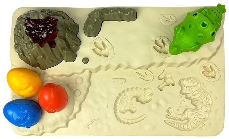 LEAN TOYS Plastelína - stôl s dinosaurami
